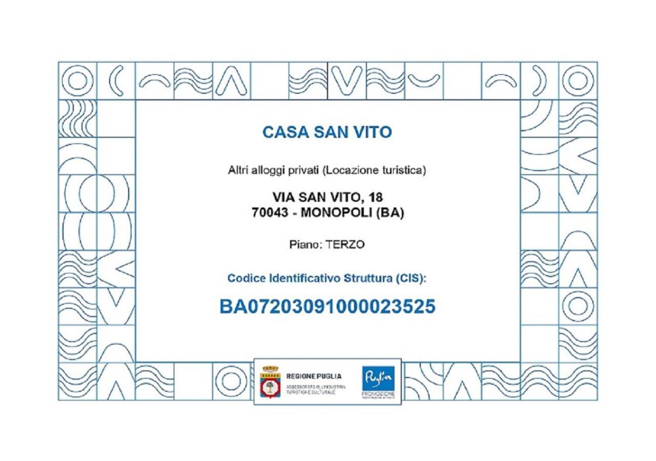 Casa San Vito Apartment Монополи Екстериор снимка